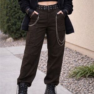4 You Scandinavia Black Cargo Pants
